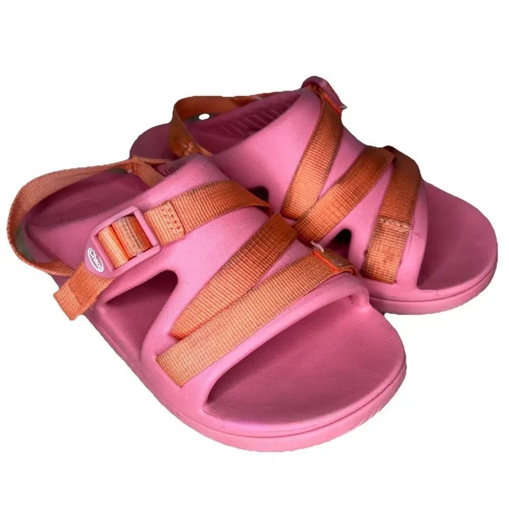 Chaco Kids' Youth Size 3 Chillos Sport Sandals Pink Adjustable Straps Water Shoe